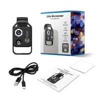 APEXEL 200X obiektyw z mikroskopem cyfrowym z przenośnym przewodnikiem LED CPL mikro kieszonkowe obiektywy makro dla iPhone Samsung wszystkie smartfony 6